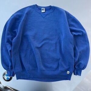 Vtg 90s Blue Russell Athletic sweatshirtMade in USA